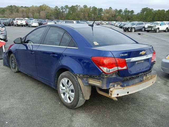 1G1PC5SHXC7337317 - 2012 CHEVROLET CRUZE LS BLUE photo 3