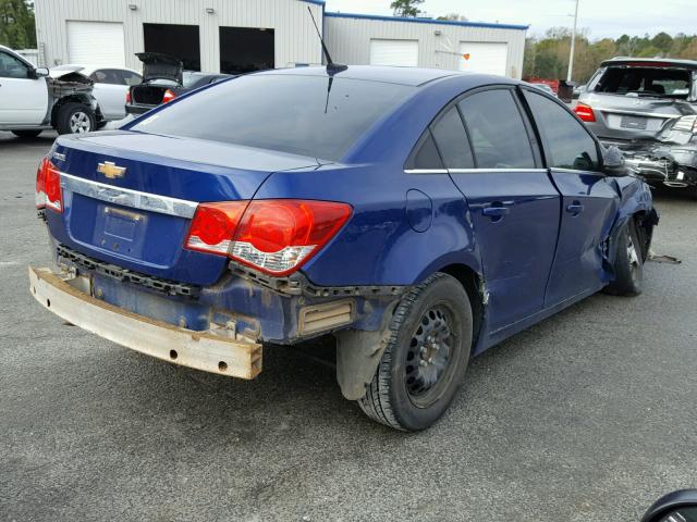 1G1PC5SHXC7337317 - 2012 CHEVROLET CRUZE LS BLUE photo 4