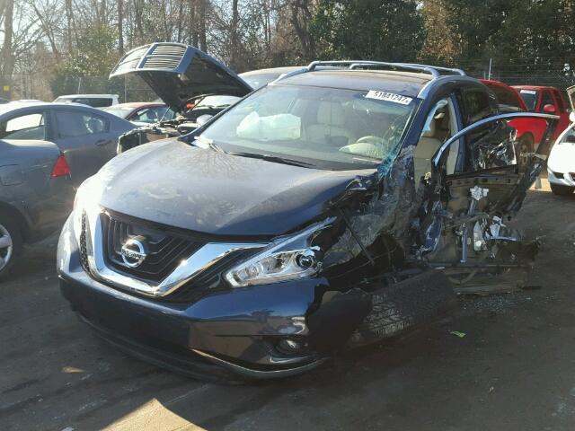 5N1AZ2MG2GN101708 - 2016 NISSAN MURANO S BLUE photo 2