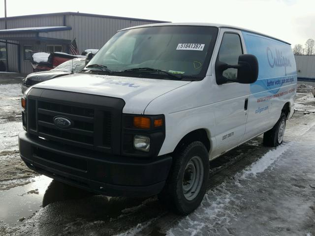 1FTNE2EW1BDA38445 - 2011 FORD ECONOLINE WHITE photo 2