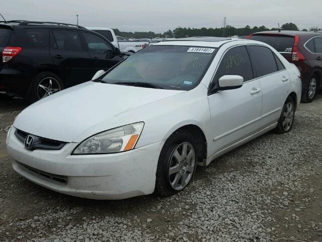 1HGCM66545A025350 - 2005 HONDA ACCORD EX WHITE photo 2