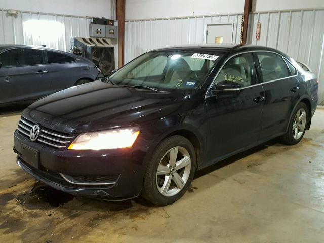 1VWBS7A34EC088011 - 2014 VOLKSWAGEN PASSAT SE BLACK photo 2