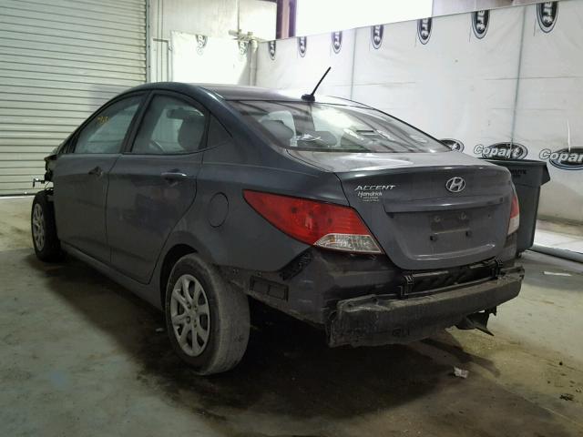 KMHCT4AE1DU389487 - 2013 HYUNDAI ACCENT GLS GRAY photo 3