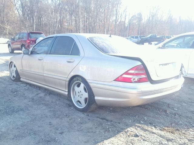 WDBNG70J41A169015 - 2001 MERCEDES-BENZ S 430 GOLD photo 3