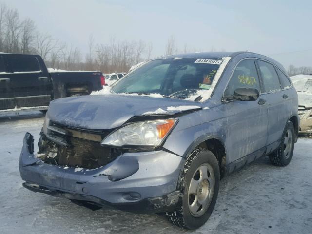 5J6RE4H30AL081073 - 2010 HONDA CR-V LX BLUE photo 2