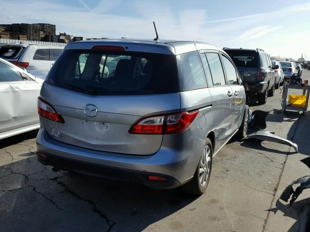 JM1CW2BL2C0100782 - 2012 MAZDA 5 SILVER photo 4