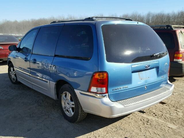 2FMZA53463BA20364 - 2003 FORD WINDSTAR S BLUE photo 3