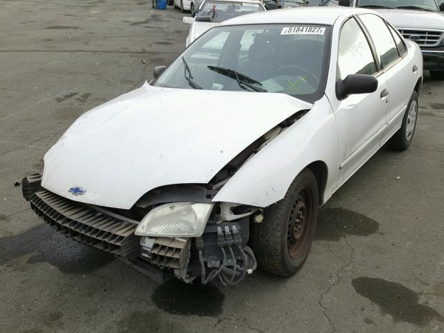 3G1JC524X1S234240 - 2001 CHEVROLET CAVALIER B WHITE photo 2