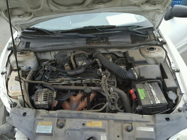 3G1JC524X1S234240 - 2001 CHEVROLET CAVALIER B WHITE photo 7