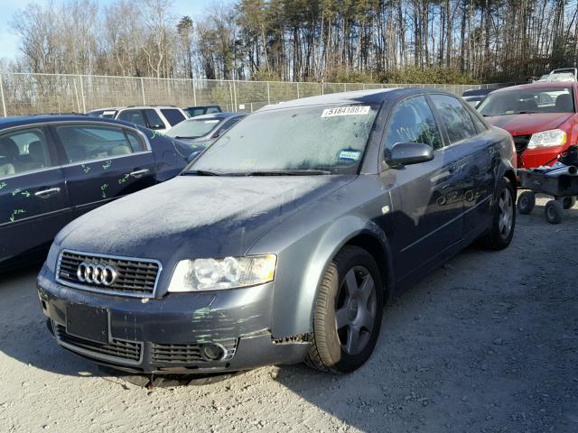 WAULC68E14A185406 - 2004 AUDI A4 1.8T QU GRAY photo 2