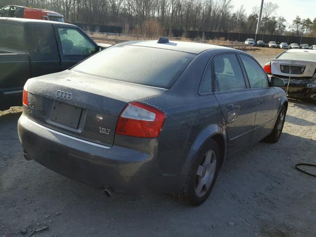 WAULC68E14A185406 - 2004 AUDI A4 1.8T QU GRAY photo 4