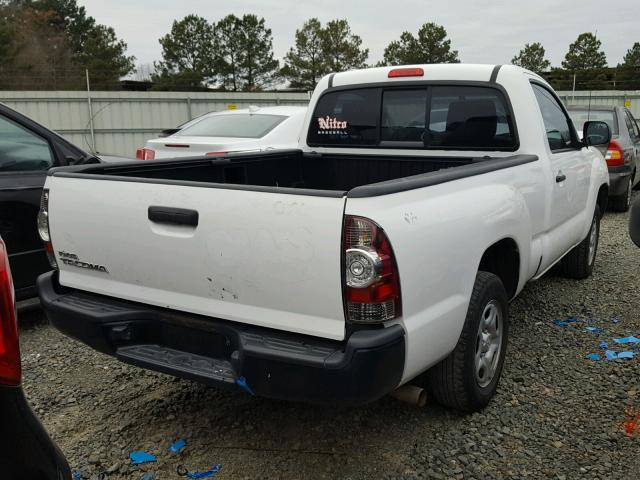 5TFNX4CN4BX004062 - 2011 TOYOTA TACOMA WHITE photo 4