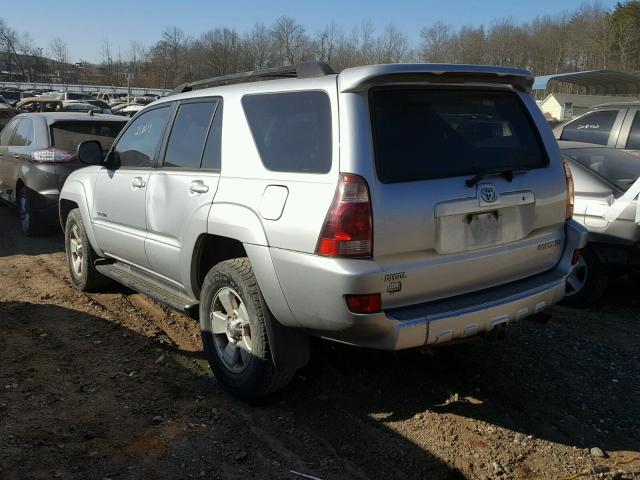 JTEBU14R848014386 - 2004 TOYOTA 4RUNNER SR SILVER photo 3