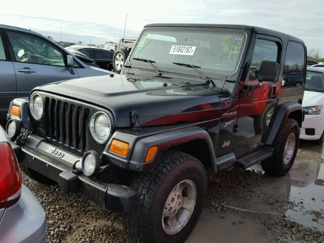 1J4FA49S32P774217 - 2002 JEEP WRANGLER / BLACK photo 2