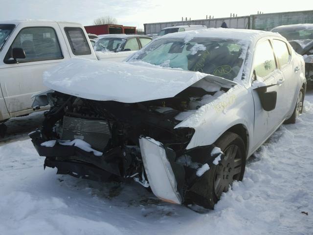 1C3CDZAB0EN130459 - 2014 DODGE AVENGER SE WHITE photo 2