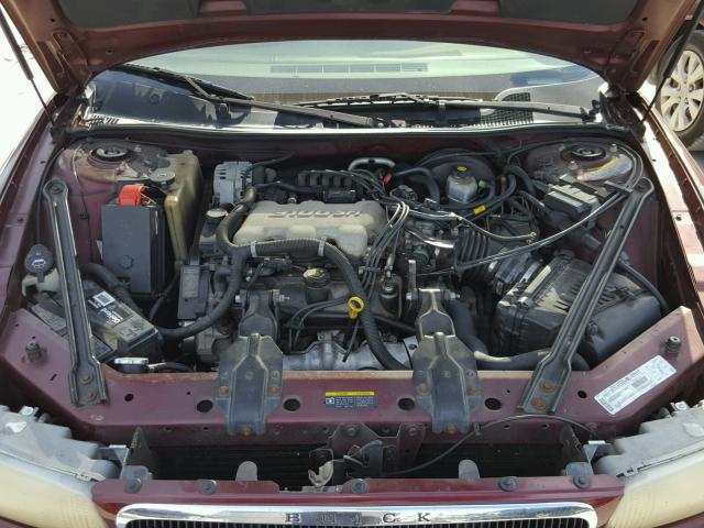 2G4WS52J621184872 - 2002 BUICK CENTURY CU MAROON photo 7