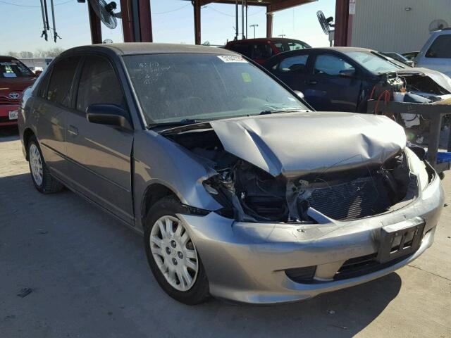 2HGES16595H579440 - 2005 HONDA CIVIC LX GRAY photo 1