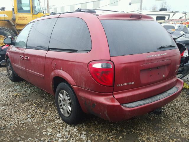 2D4GP24R95R308461 - 2005 DODGE GRAND CARA RED photo 3