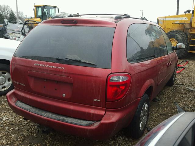 2D4GP24R95R308461 - 2005 DODGE GRAND CARA RED photo 4