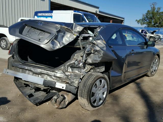 2HGFG12696H553913 - 2006 HONDA CIVIC LX GRAY photo 4