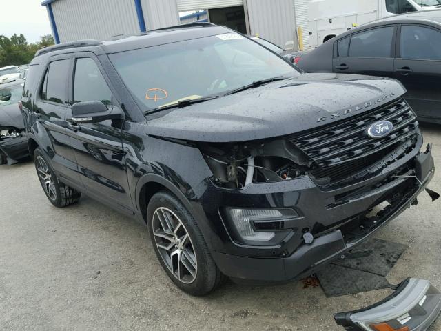 1FM5K8GT1HGB68873 - 2017 FORD EXPLORER S BLACK photo 1