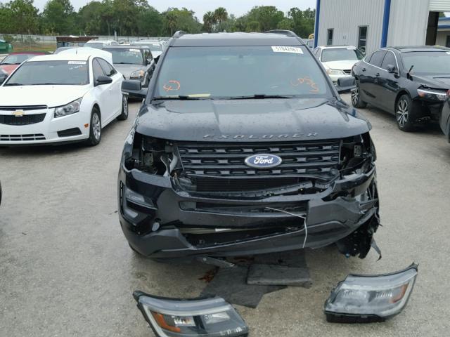 1FM5K8GT1HGB68873 - 2017 FORD EXPLORER S BLACK photo 9