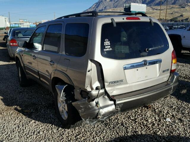 4F2YU08151KM06303 - 2001 MAZDA TRIBUTE LX BROWN photo 3