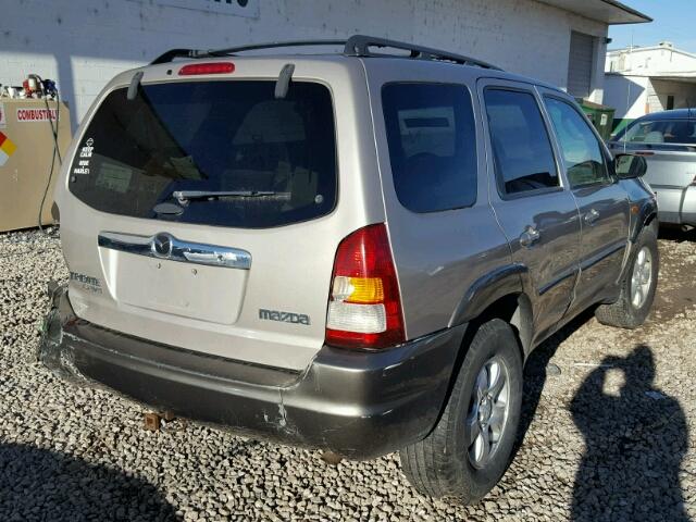 4F2YU08151KM06303 - 2001 MAZDA TRIBUTE LX BROWN photo 4