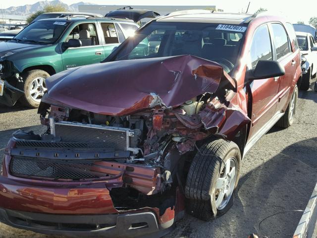 2CNDL13F086041774 - 2008 CHEVROLET EQUINOX LS MAROON photo 2