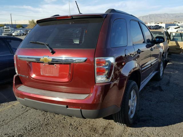 2CNDL13F086041774 - 2008 CHEVROLET EQUINOX LS MAROON photo 4