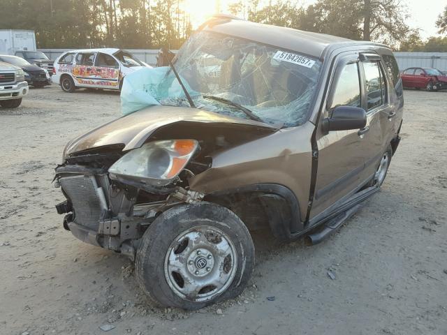 SHSRD68414U207776 - 2004 HONDA CR-V LX BROWN photo 2