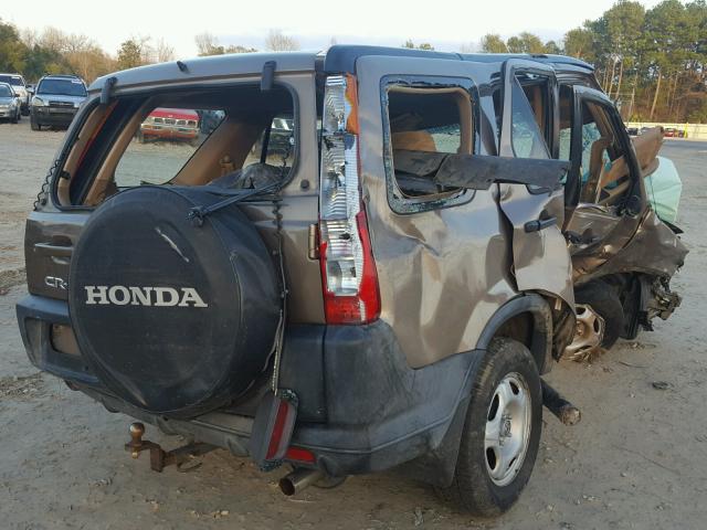 SHSRD68414U207776 - 2004 HONDA CR-V LX BROWN photo 4