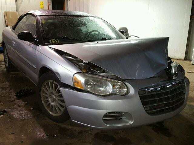 1C3EL45X95N503227 - 2005 CHRYSLER SEBRING SILVER photo 1