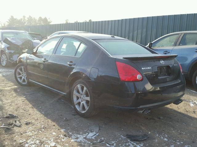 1N4BA41EX8C838169 - 2008 NISSAN MAXIMA SE BLACK photo 3