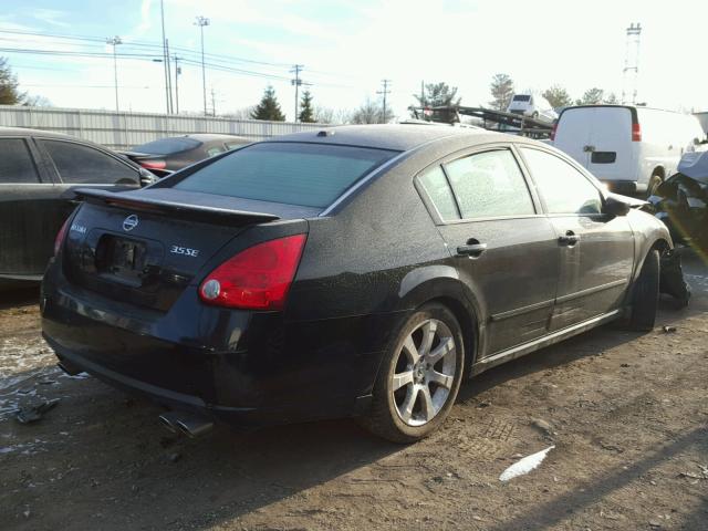 1N4BA41EX8C838169 - 2008 NISSAN MAXIMA SE BLACK photo 4