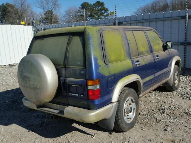 JACDJ58X2W7912429 - 1998 ISUZU TROOPER S BLUE photo 4