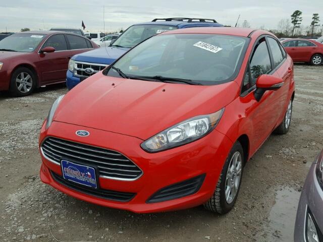 3FADP4BJ6EM195722 - 2014 FORD FIESTA SE RED photo 2