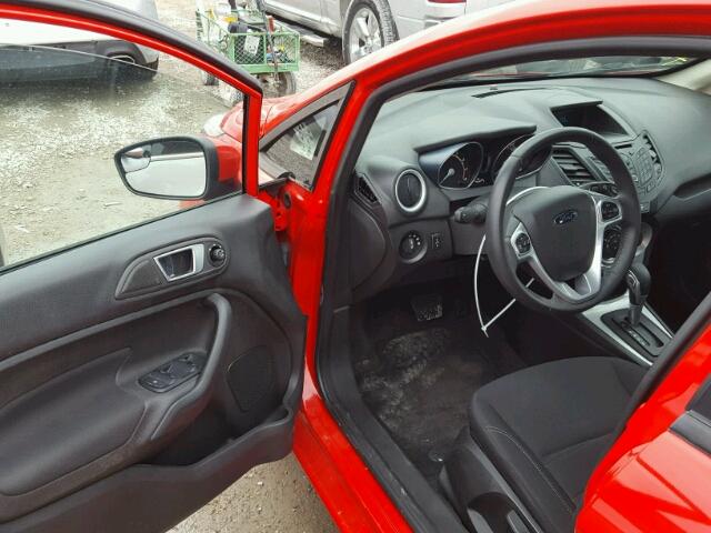 3FADP4BJ6EM195722 - 2014 FORD FIESTA SE RED photo 9