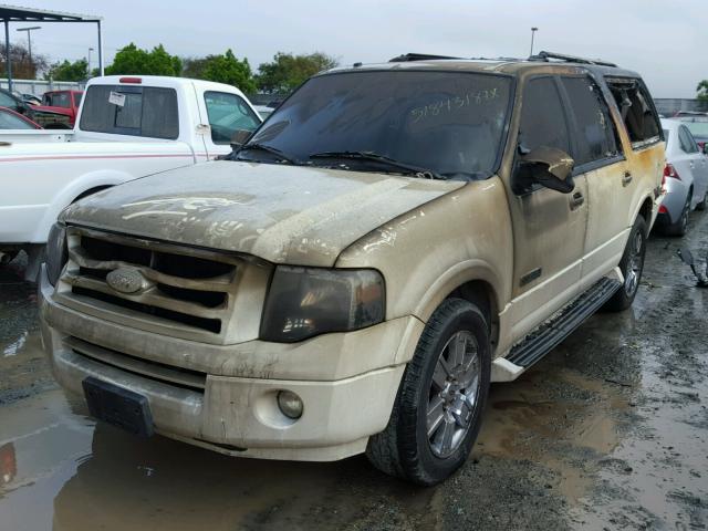 1FMFK19597LA02276 - 2007 FORD EXPEDITION WHITE photo 2