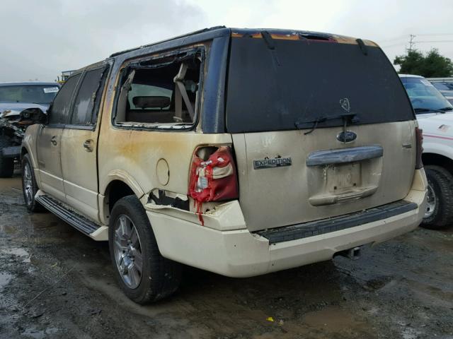 1FMFK19597LA02276 - 2007 FORD EXPEDITION WHITE photo 3