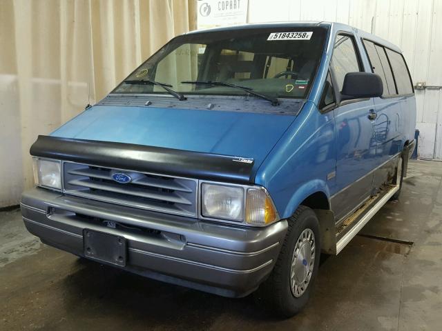 1FMDA41X7RZA14371 - 1994 FORD AEROSTAR BLUE photo 2