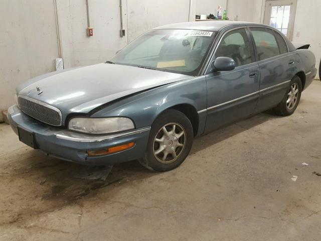 1G4CW54KX14185300 - 2001 BUICK PARK AVENU BLUE photo 2