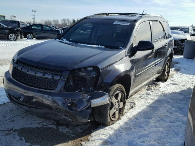 2CNDL33F086284383 - 2008 CHEVROLET EQUINOX LT BLACK photo 2