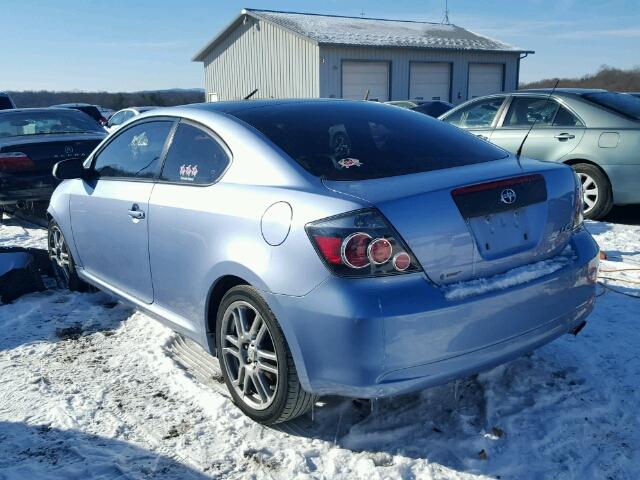 JTKDE167380253590 - 2008 TOYOTA SCION TC BLUE photo 3