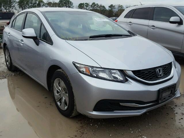 2HGFB2F59DH546933 - 2013 HONDA CIVIC LX SILVER photo 1