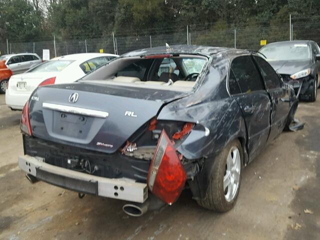 JH4KB16535C018217 - 2005 ACURA RL GRAY photo 4