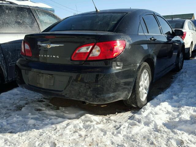 1C3LC46KX8N111663 - 2008 CHRYSLER SEBRING LX BLACK photo 4