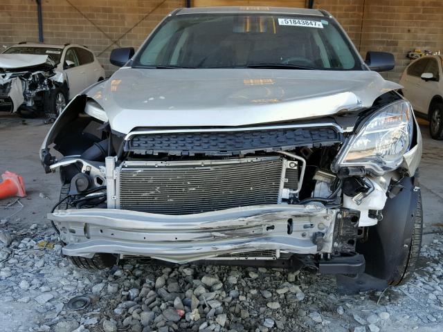 2GNALAEK7F1115842 - 2015 CHEVROLET EQUINOX LS SILVER photo 9