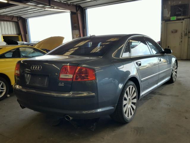 WAUML44E35N003892 - 2005 AUDI A8 L QUATT BLUE photo 4