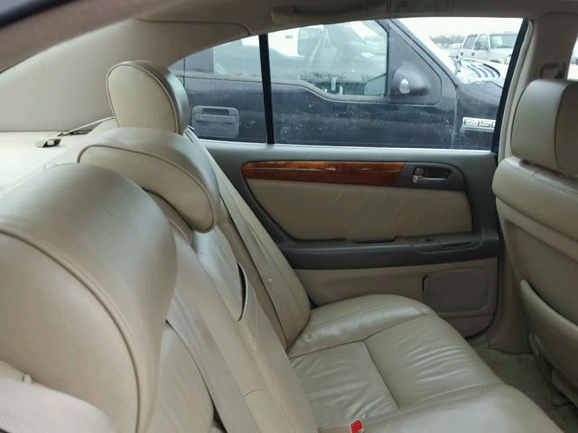 JT8BD68S0Y0090668 - 2000 LEXUS GS 300 GOLD photo 6